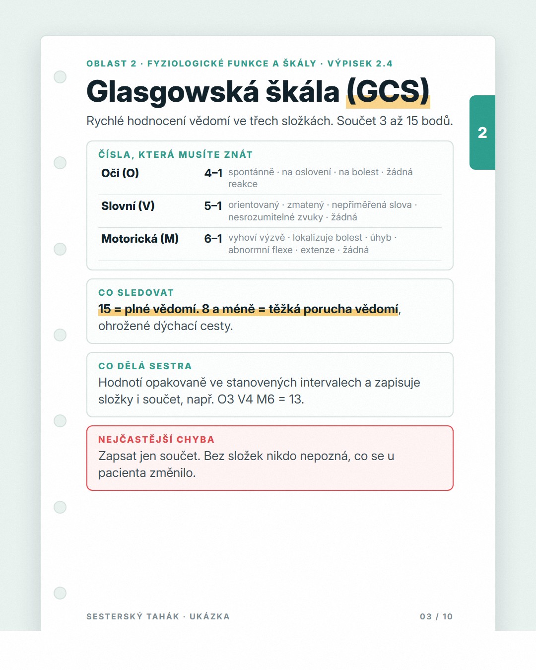 Sesterský tahák · 3