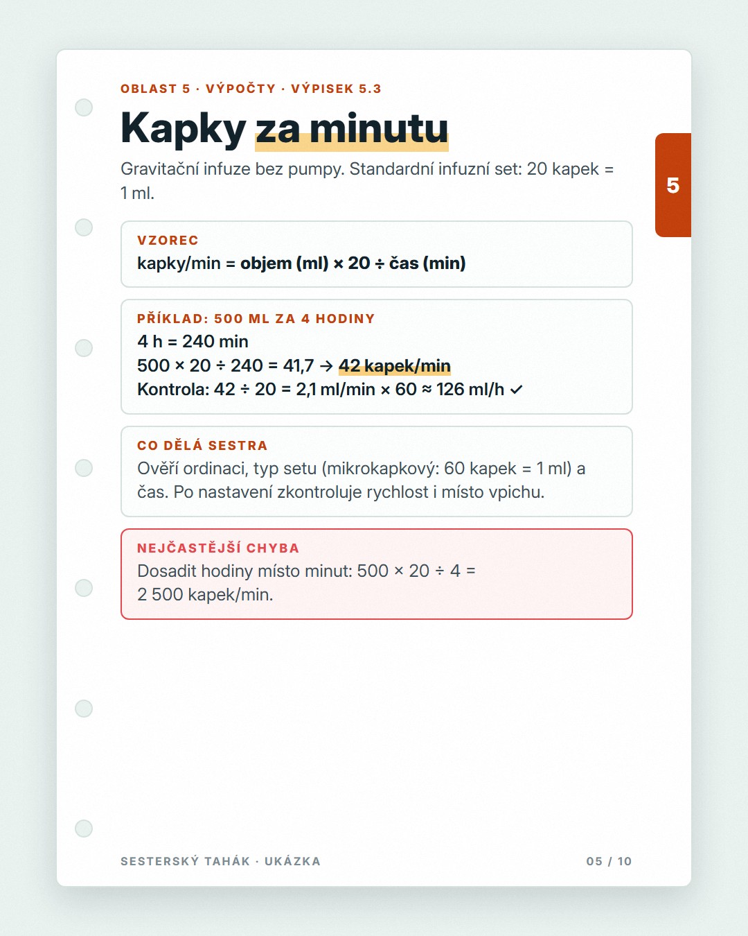 Sesterský tahák · 5